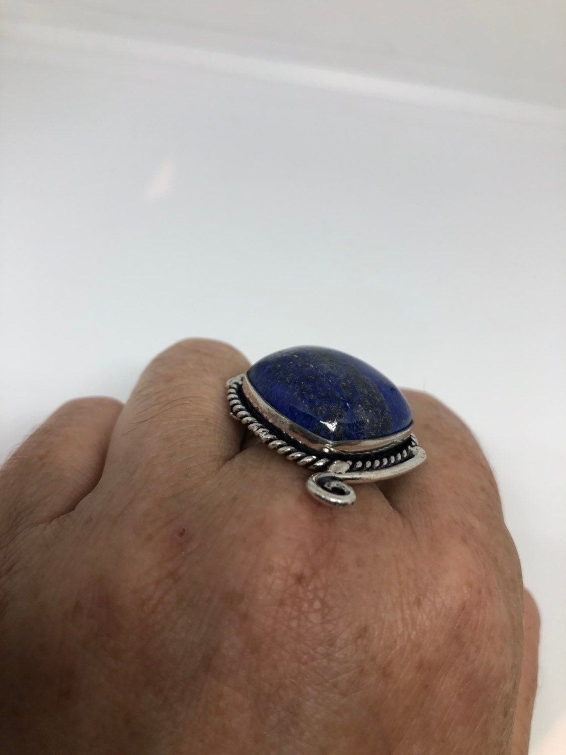 Vintage Blue Genuine Lapis Lazuli Ring