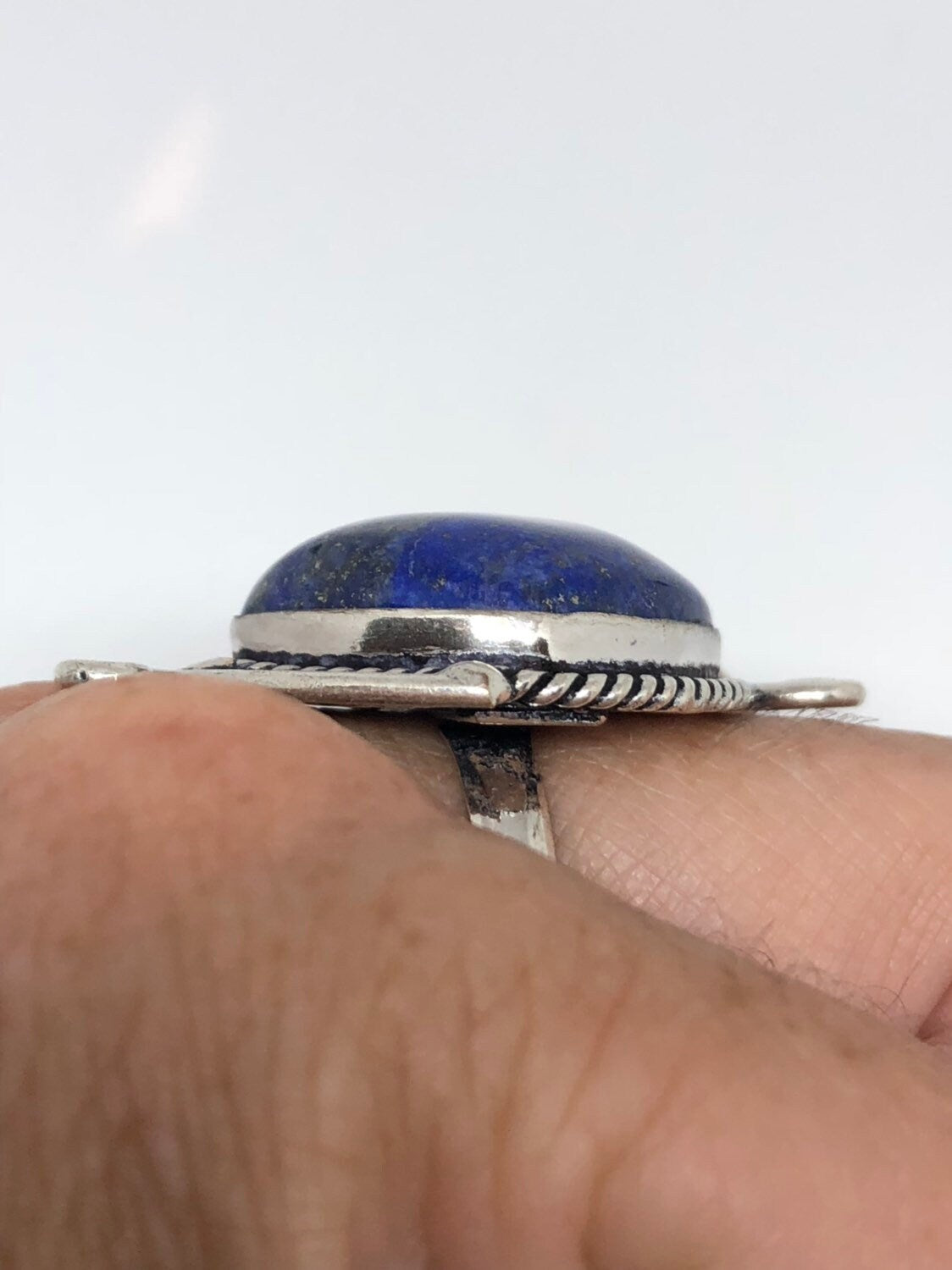 Vintage Blue Genuine Lapis Lazuli Ring