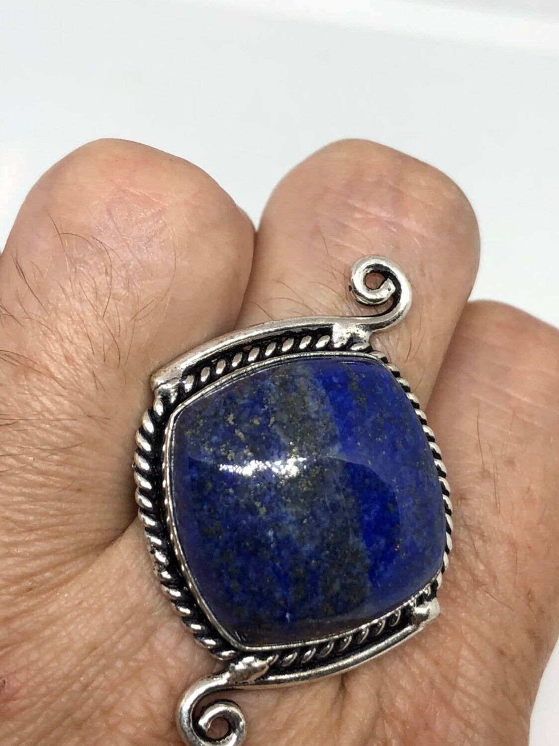 Vintage Blue Genuine Lapis Lazuli Ring