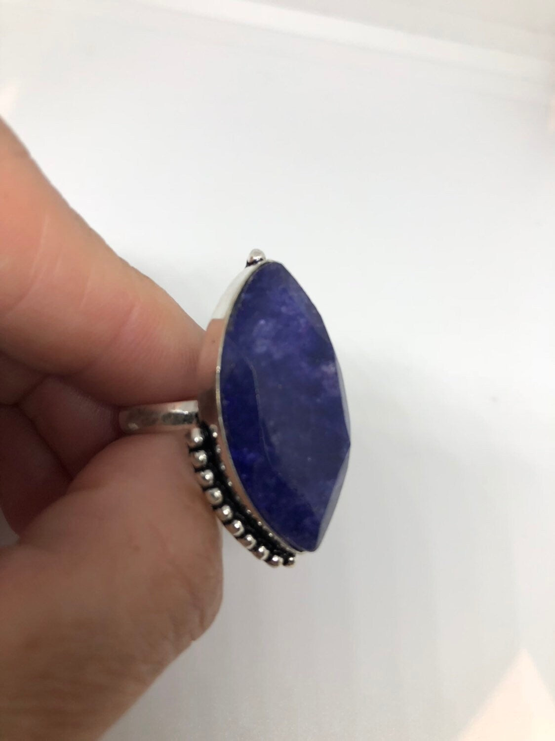 Vintage Blue Genuine Lapis Lazuli Ring