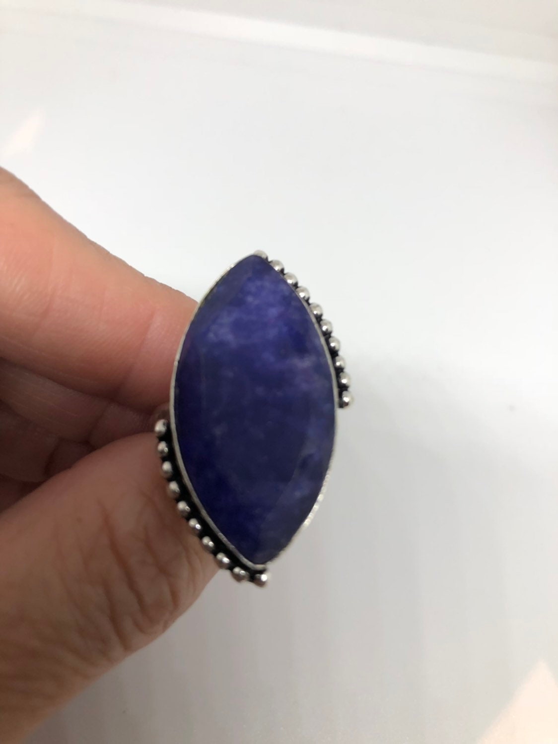 Vintage Blue Genuine Lapis Lazuli Ring