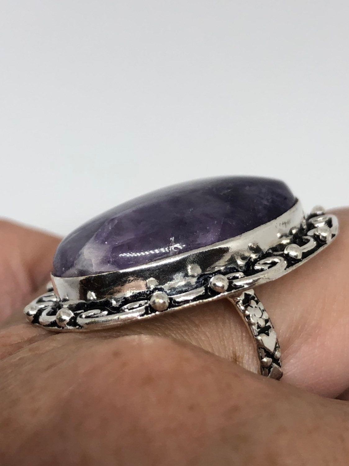 Vintage Purple Genuine Amethyst Ring