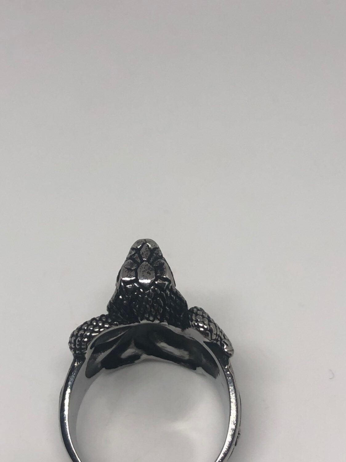 Vintage Gothic Stainless Steel Snake Serpant Mens Ring