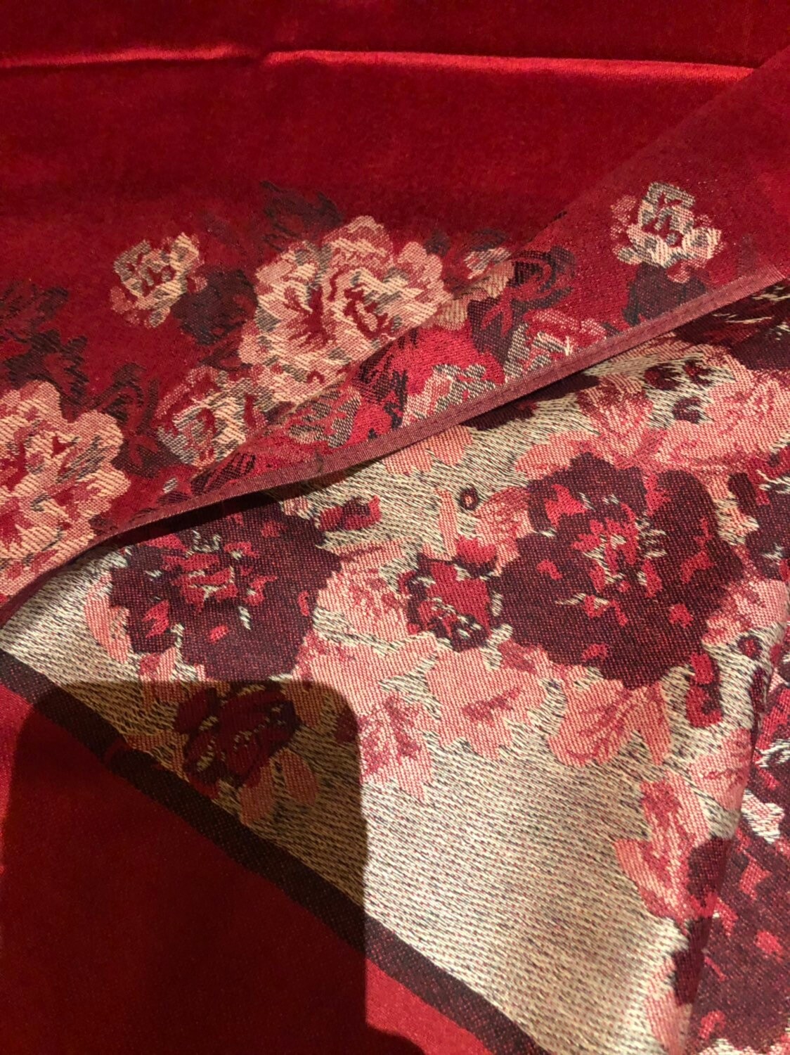 Vintage Paisley Brocade Pashmina Scarf Wrap