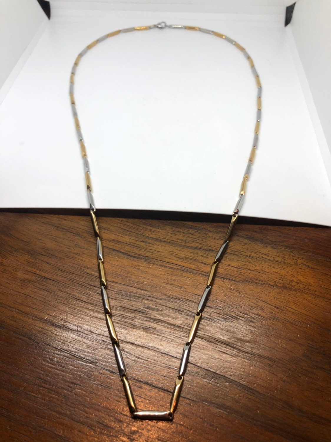 Stainless Steel Gold and Silver 30 in Chain