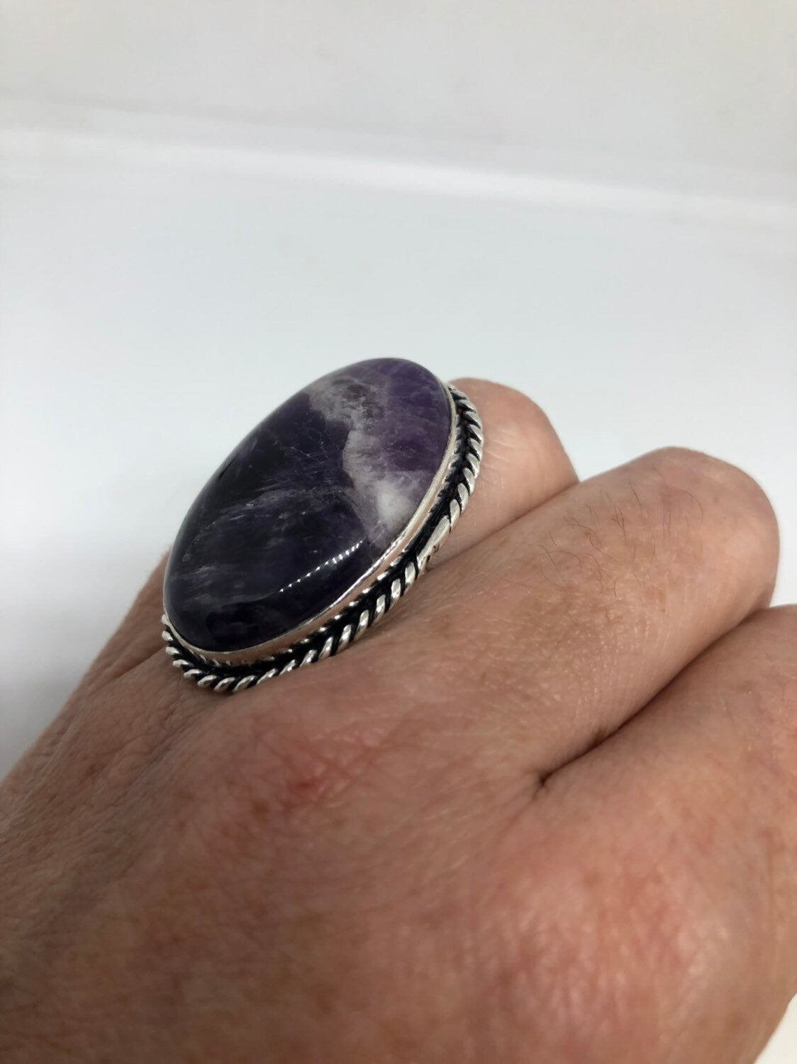 Vintage Purple Genuine Amethyst Ring