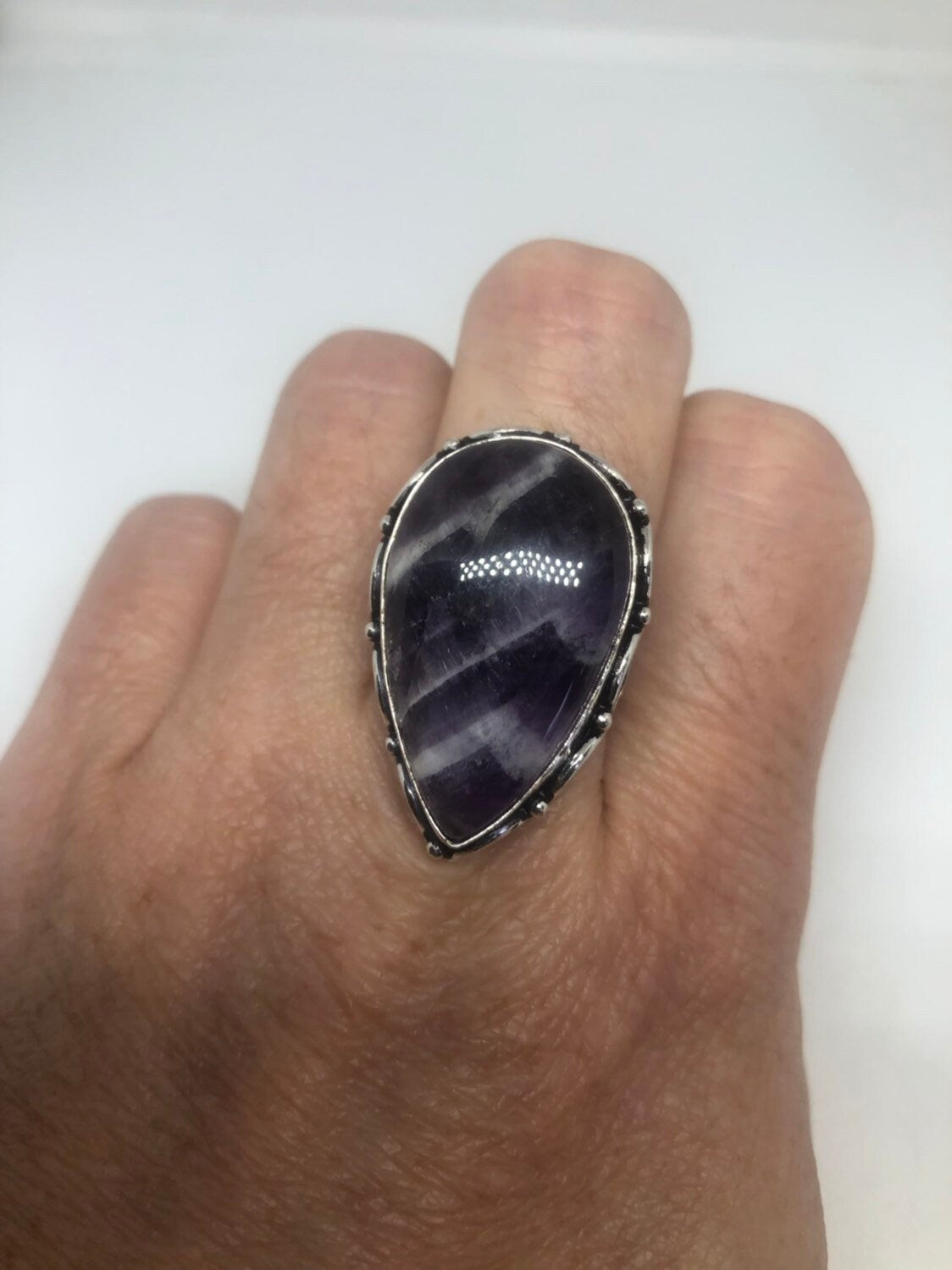 Vintage Purple Genuine Amethyst Ring