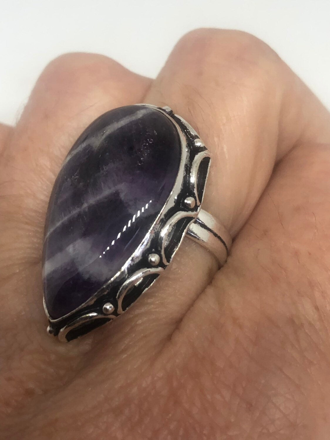 Vintage Purple Genuine Amethyst Ring