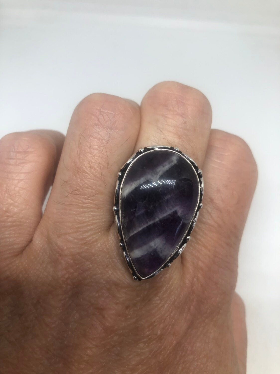 Vintage Purple Genuine Amethyst Ring