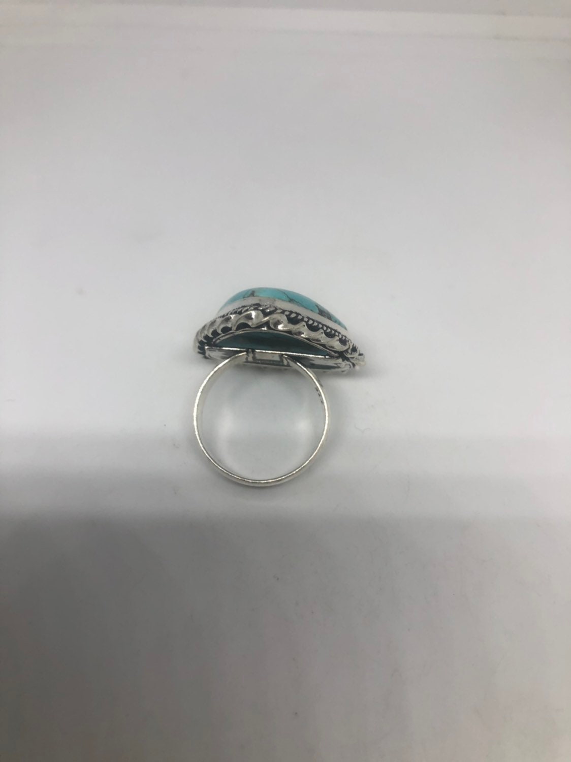 Vintage Blue Genuine Amazonite Ring