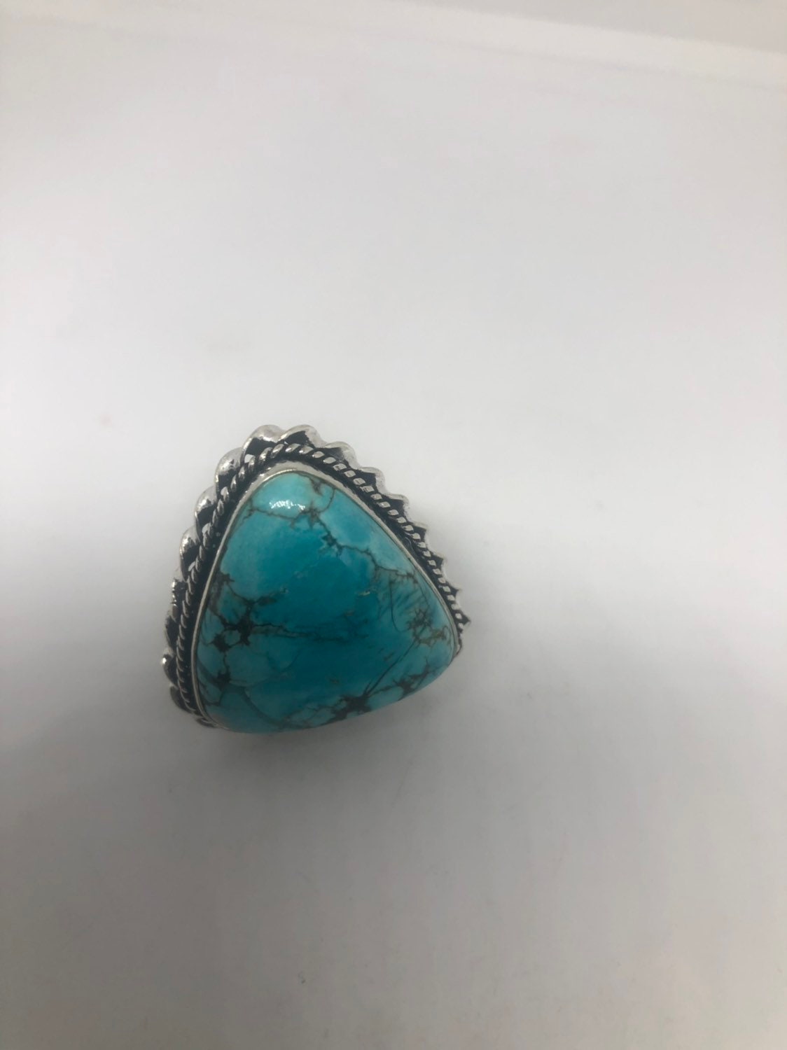 Vintage Blue Genuine Amazonite Ring