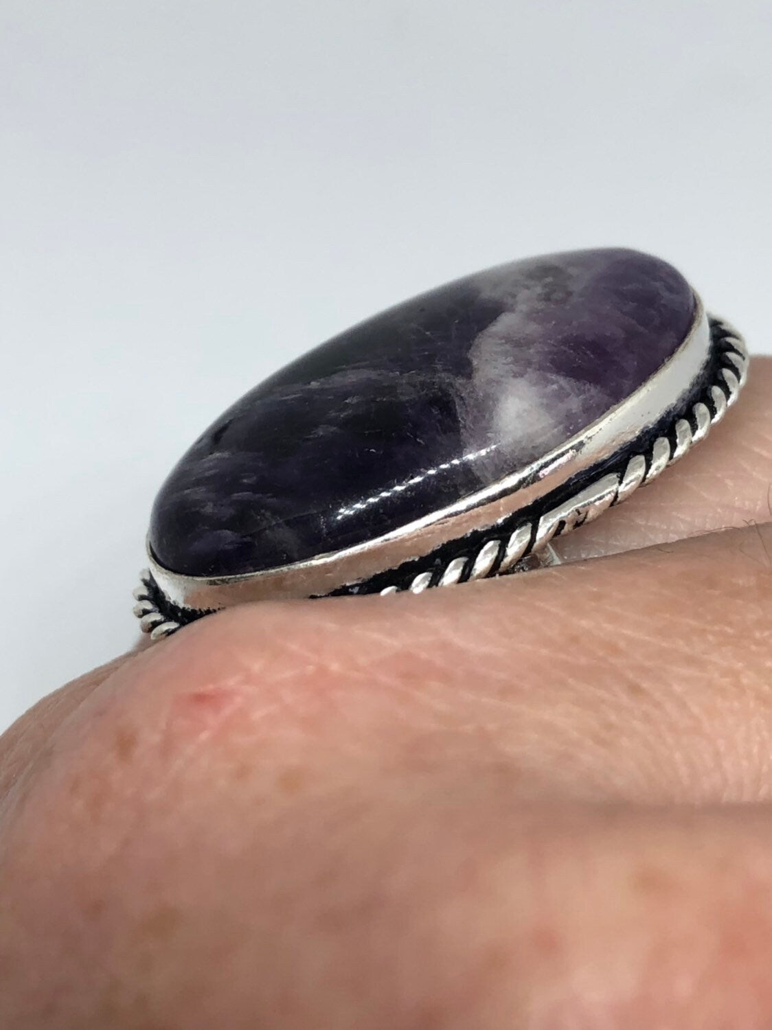 Vintage Purple Genuine Amethyst Ring