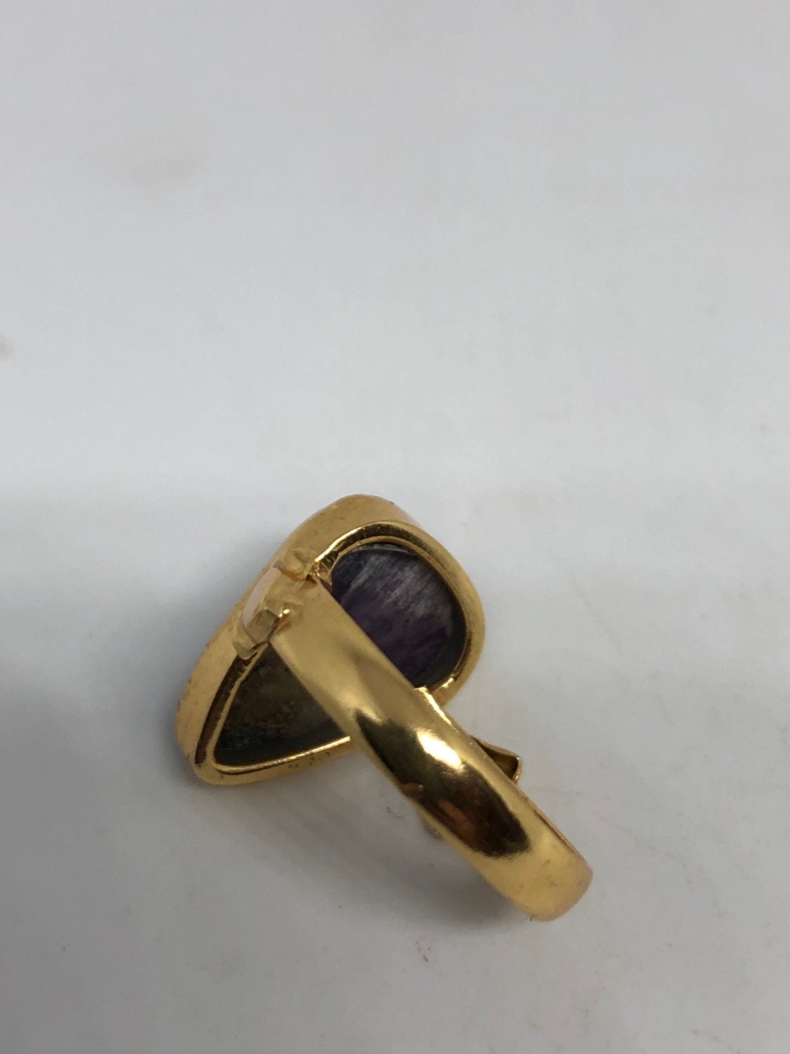 Vintage Purple Genuine Soujalite Golden Ring
