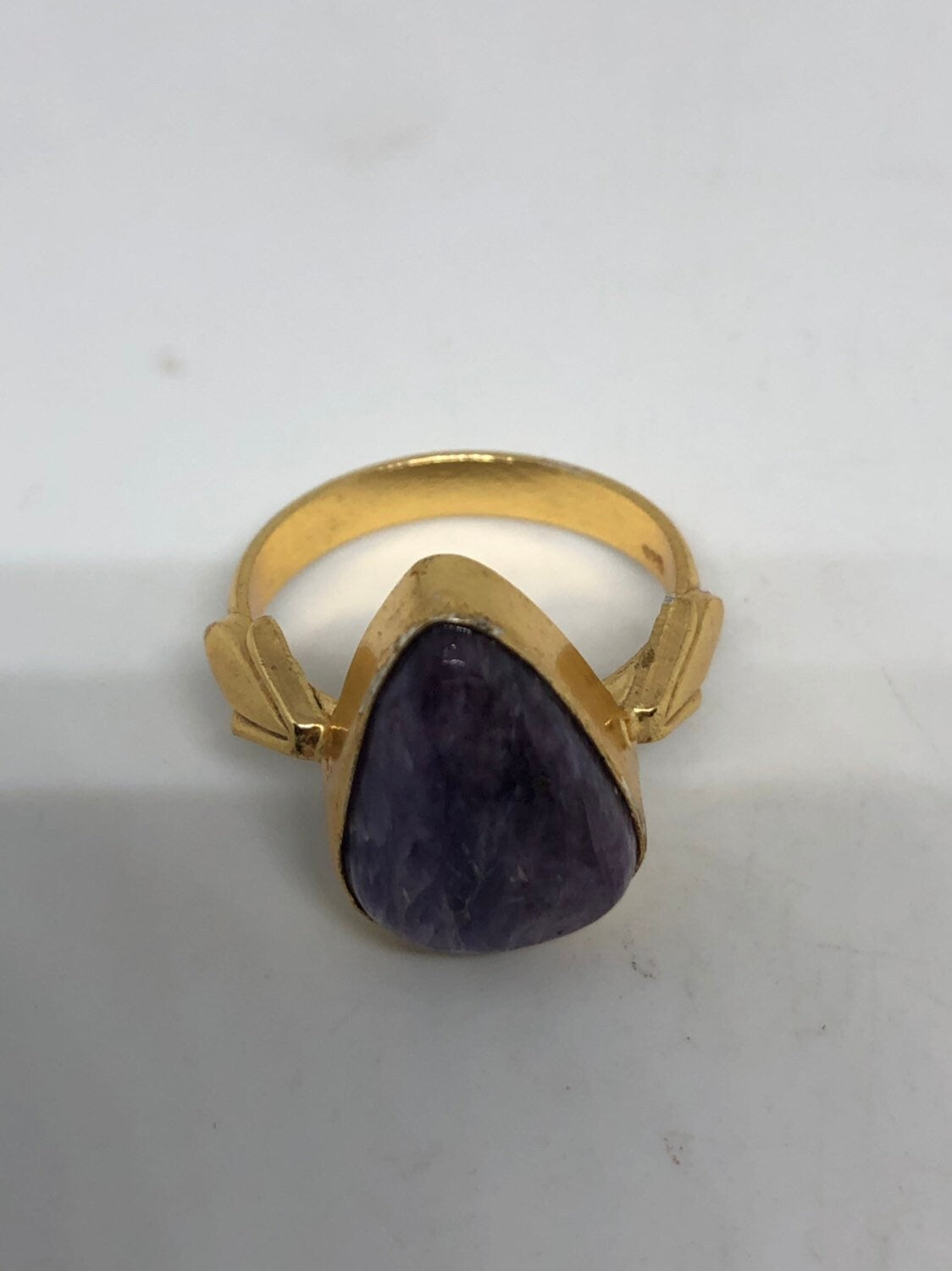 Vintage Purple Genuine Soujalite Golden Ring