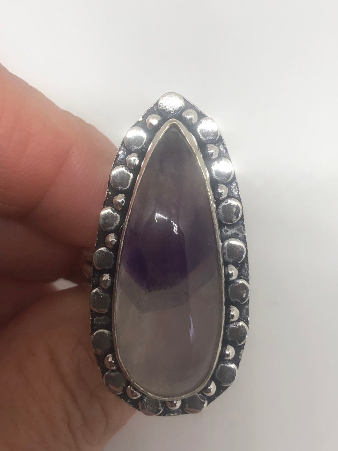 Vintage Purple Genuine Amethyst Ring