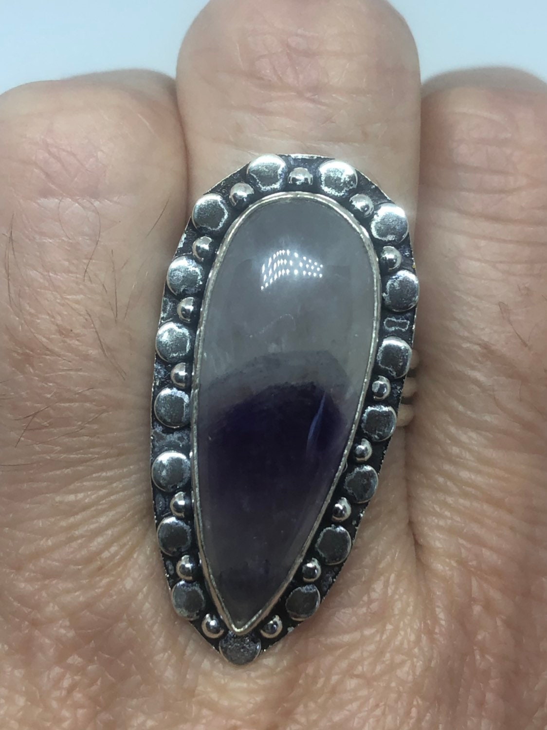 Vintage Purple Genuine Amethyst Ring