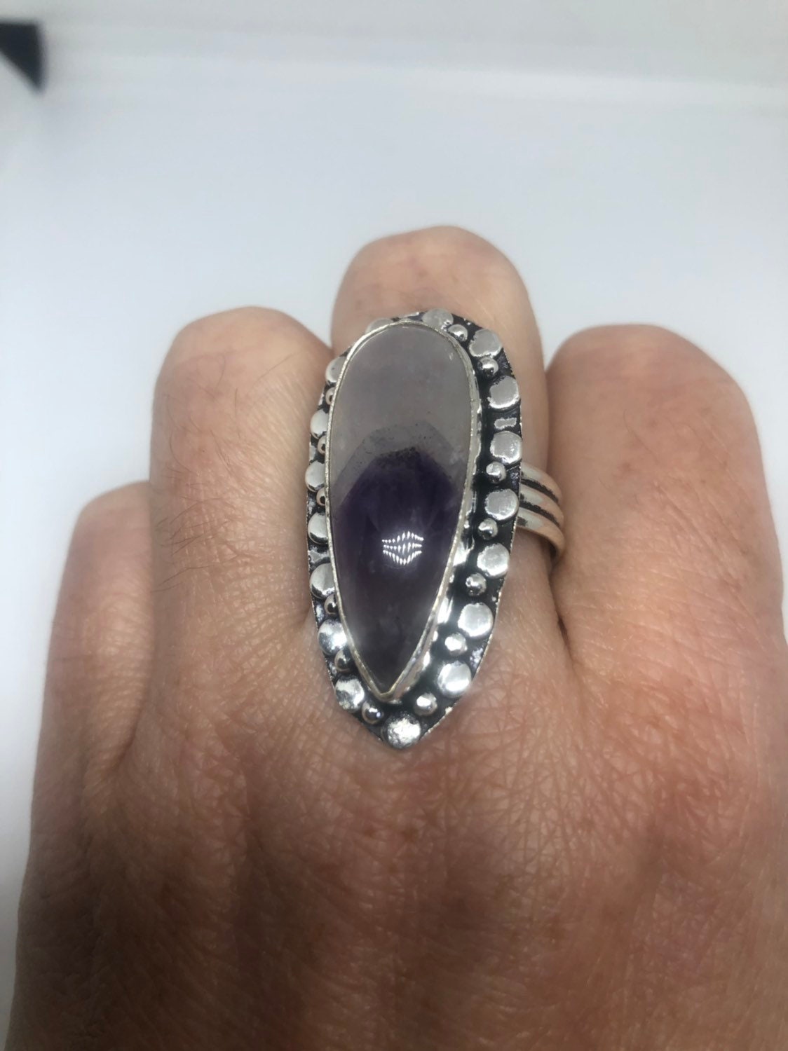 Vintage Purple Genuine Amethyst Ring