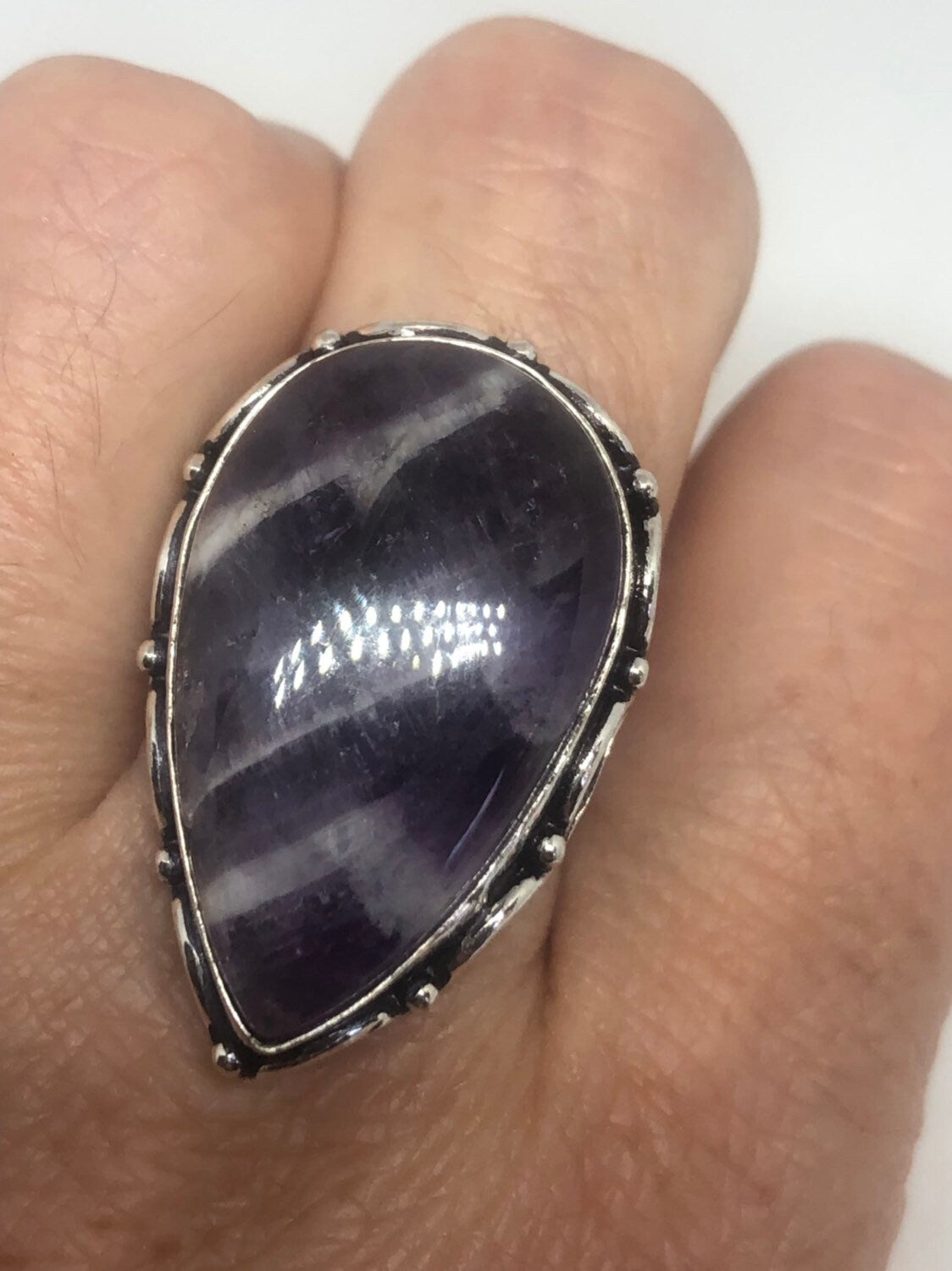 Vintage Purple Genuine Amethyst Ring