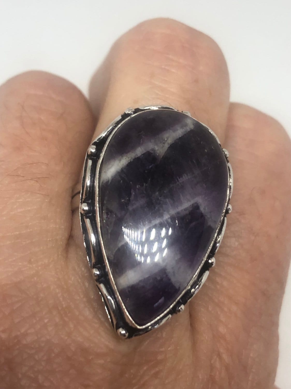 Vintage Purple Genuine Amethyst Ring