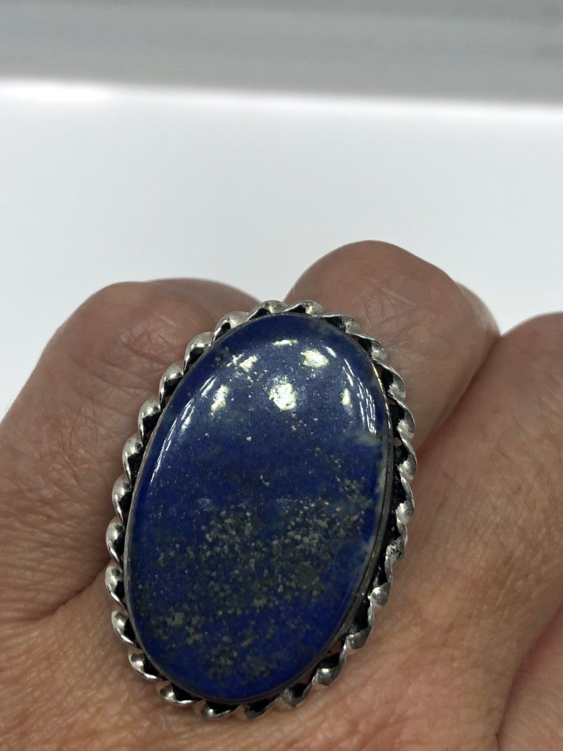 Vintage Blue Genuine Lapis Lazuli Ring