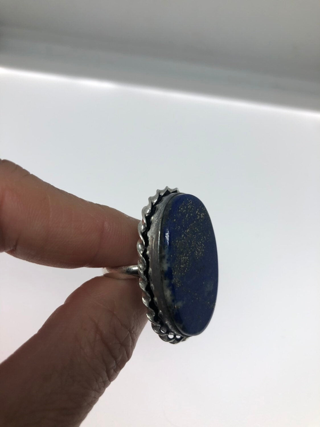 Vintage Blue Genuine Lapis Lazuli Ring