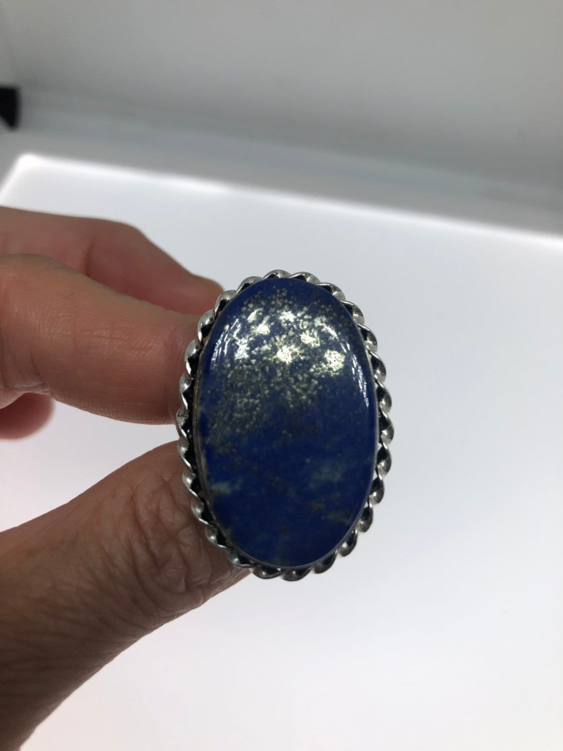 Vintage Blue Genuine Lapis Lazuli Ring