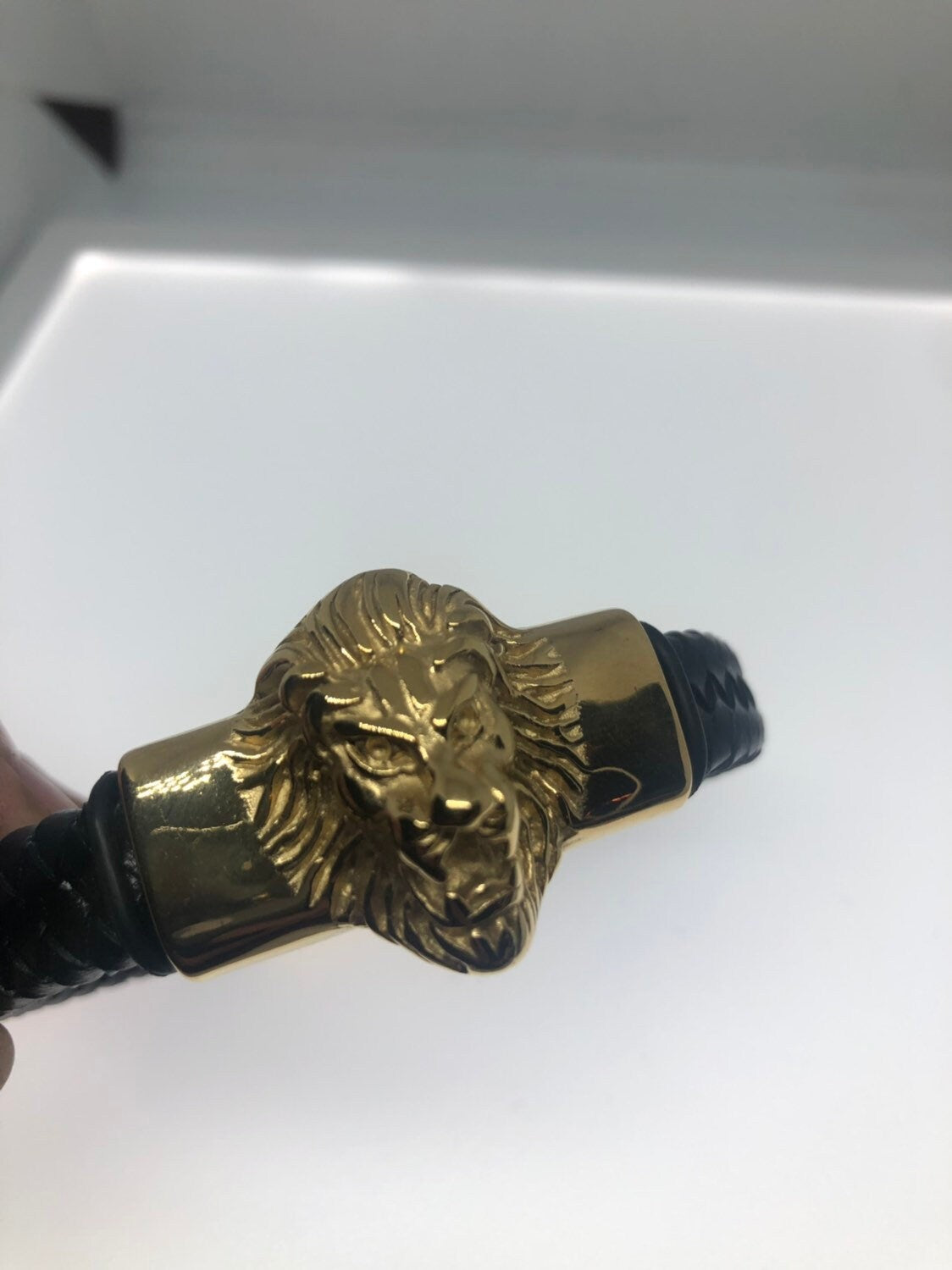 Vintage Style Unisex Mens lion wrap bangle Bracelet