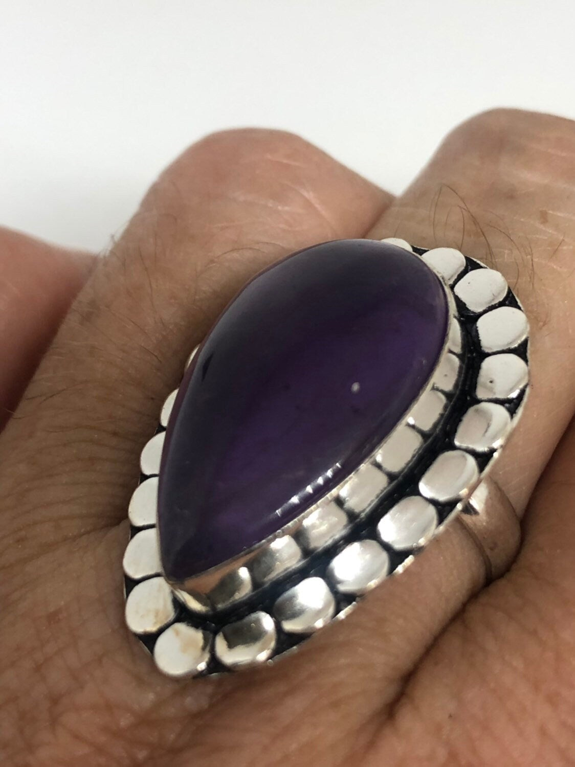 Vintage Purple Genuine Amethyst Ring