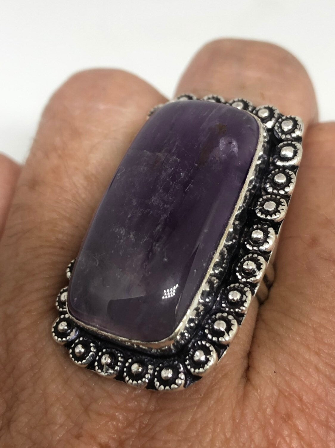 Vintage Purple Genuine Amethyst Ring