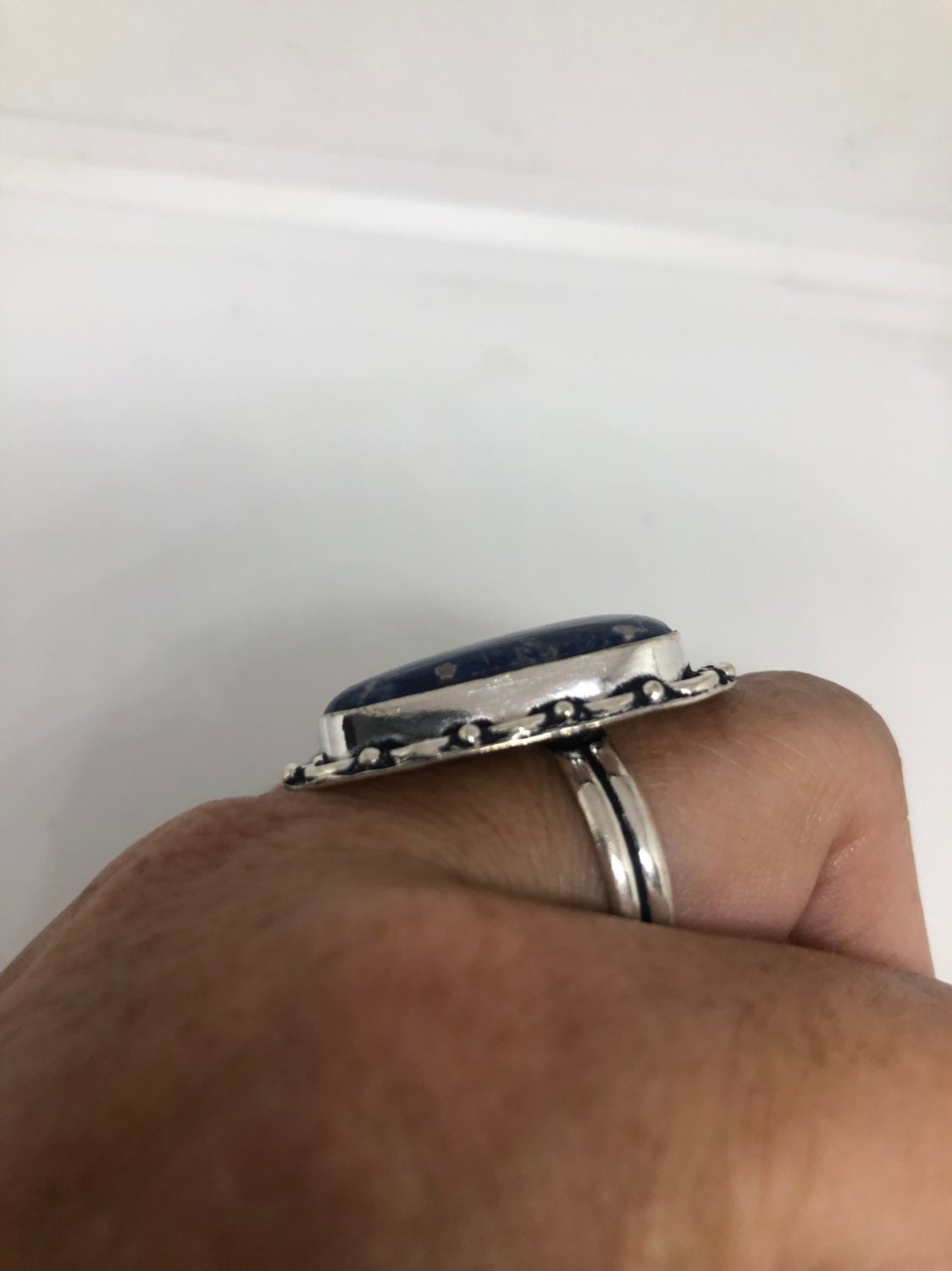 Vintage Blue Genuine Lapis Lazuli Ring