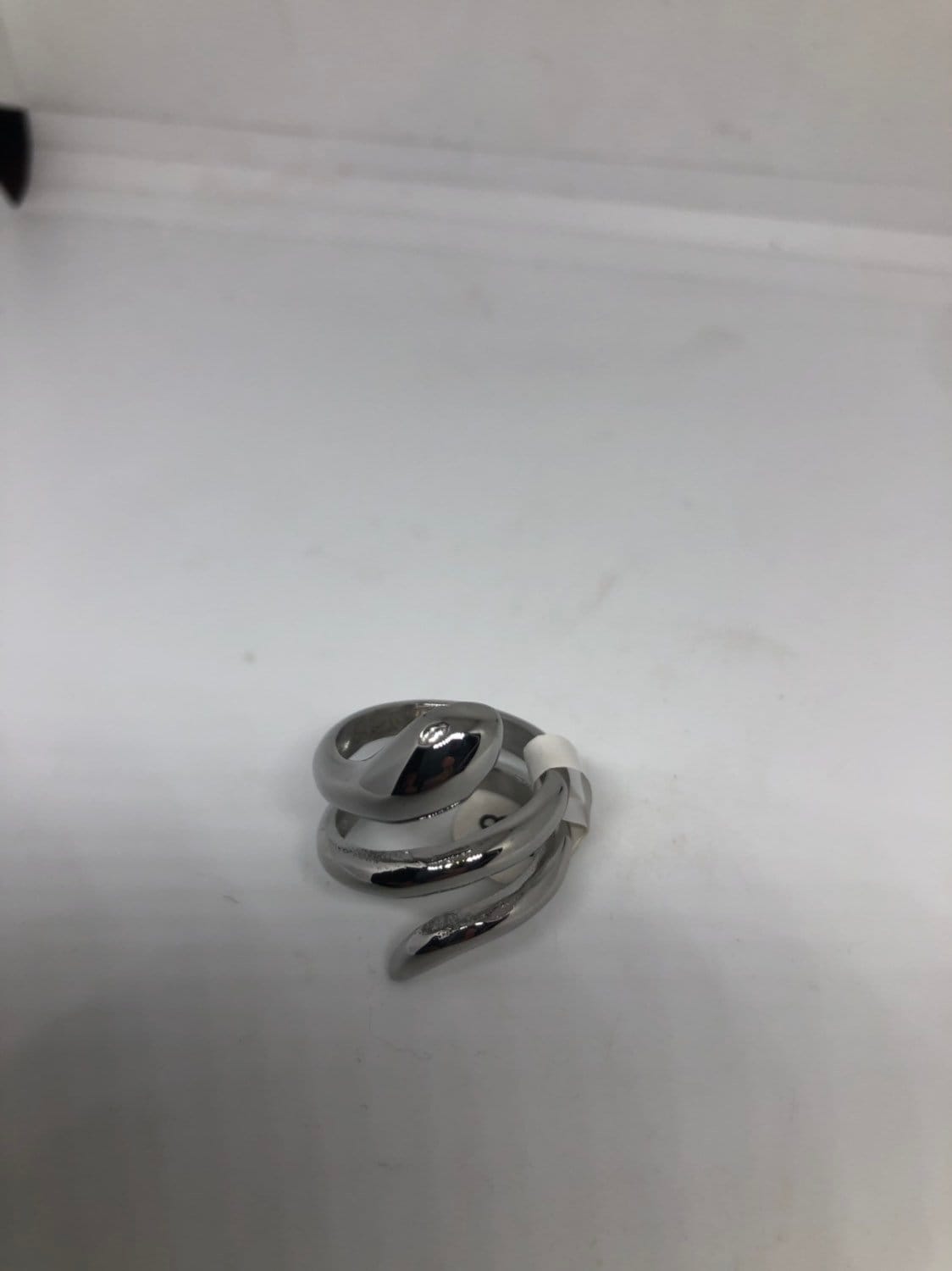 Vintage Stainless Steel Adustable Snake Ring