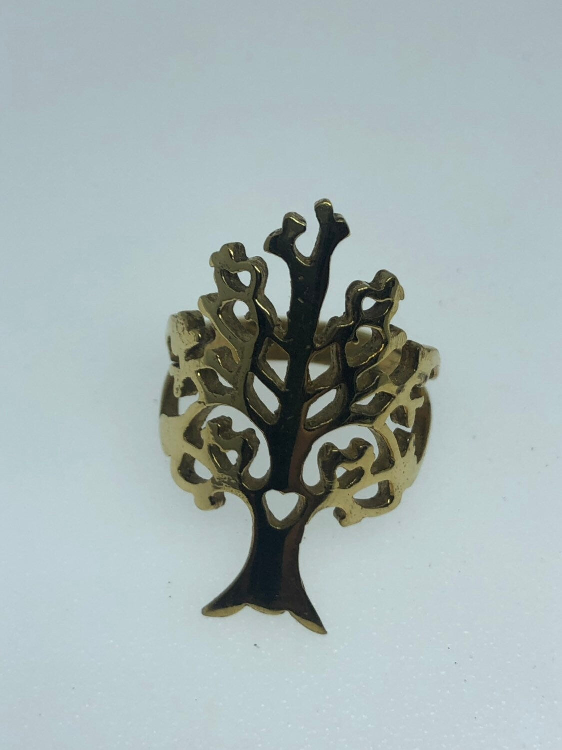 Vintage Bronze Tree of Life Ring