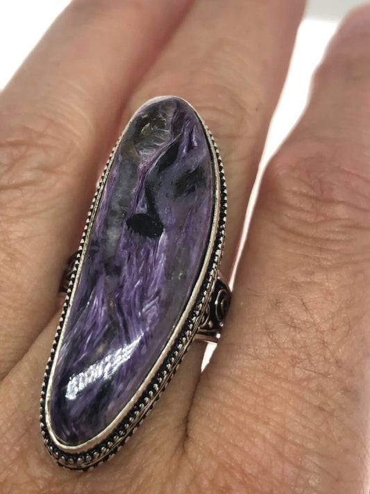 Vintage Purple Genuine Soujalite Ring