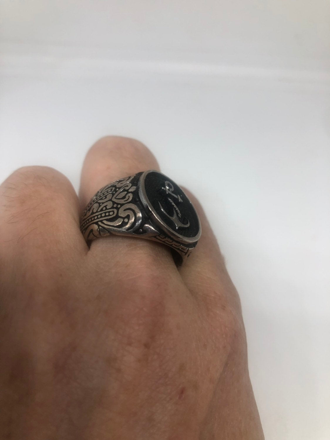 Vintage Anchor 925 Sterling Silver Ring