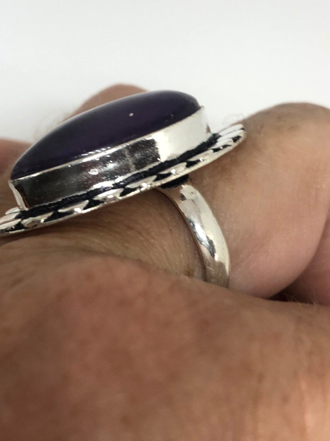 Vintage Purple Genuine Amethyst Ring