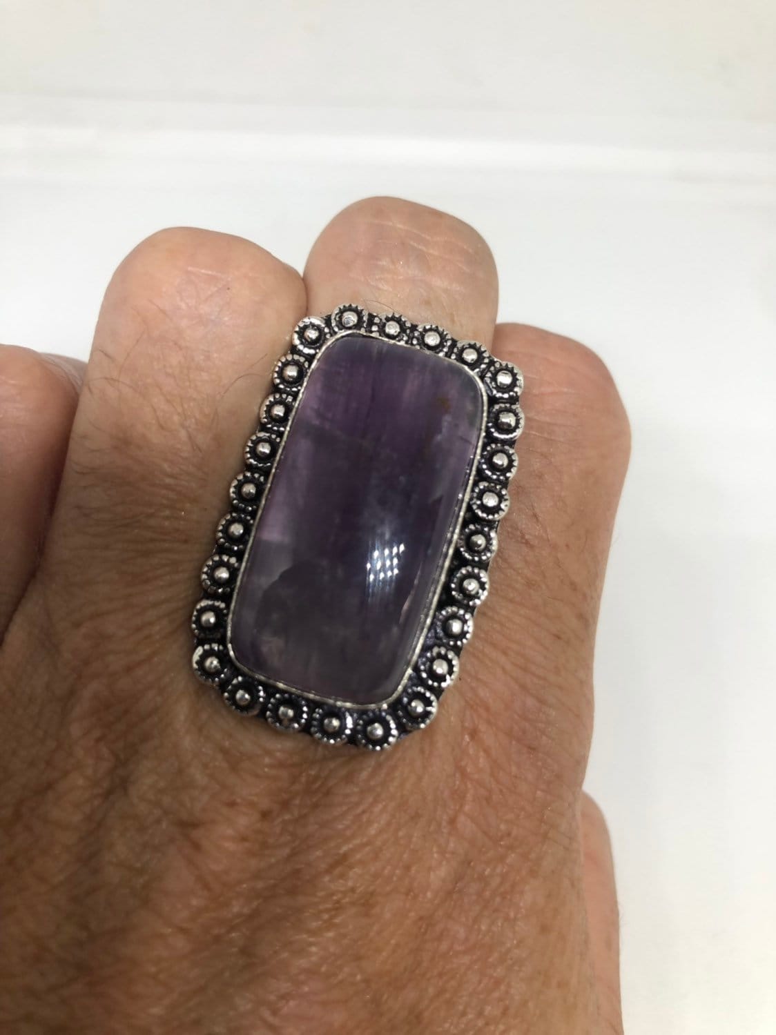 Vintage Purple Genuine Amethyst Ring