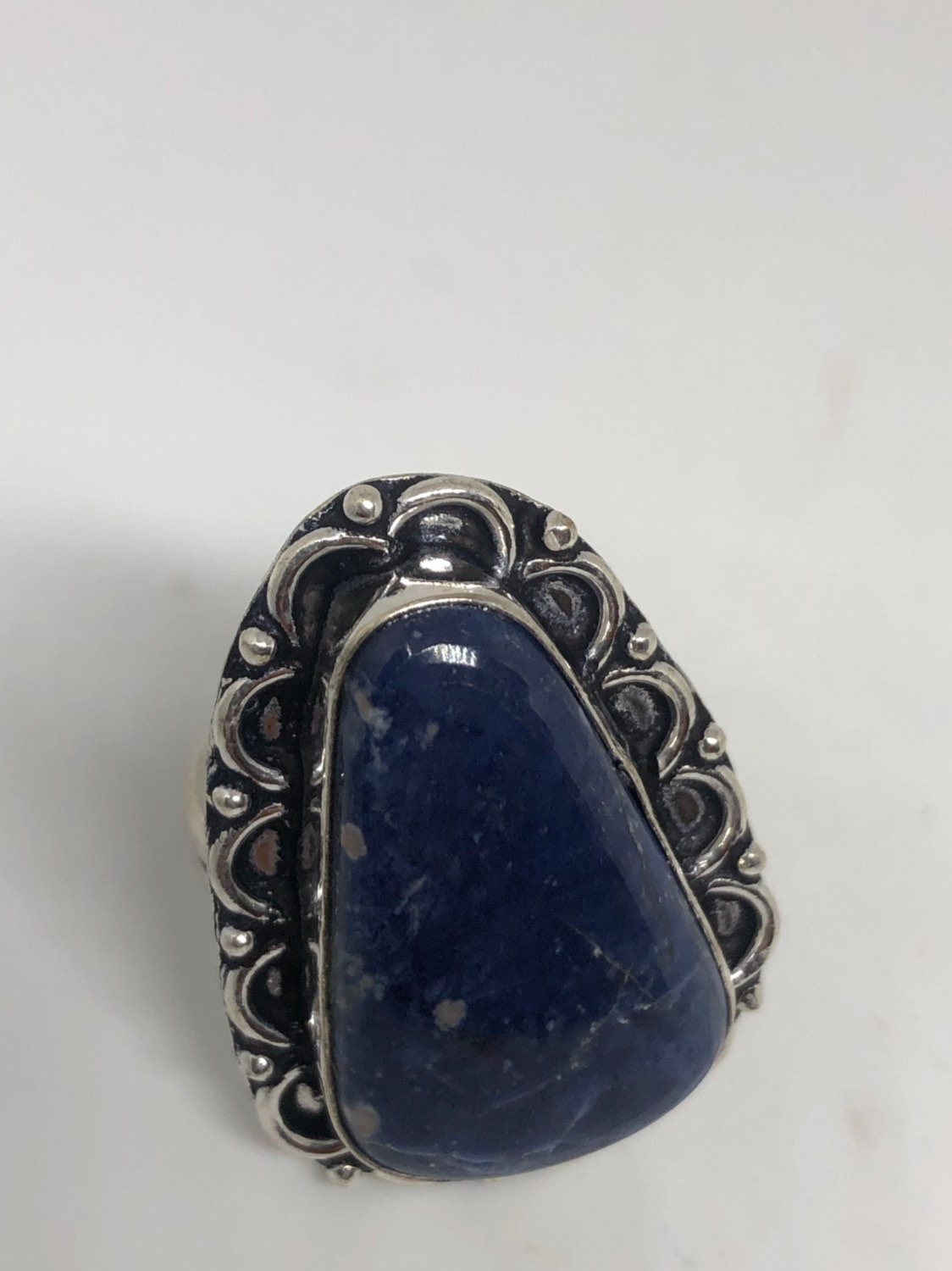 Vintage Blue Genuine Lapis Lazuli Ring