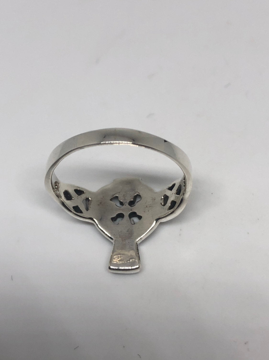 Vintage Gothic 925 Sterling Silver Celtic Cross Ring