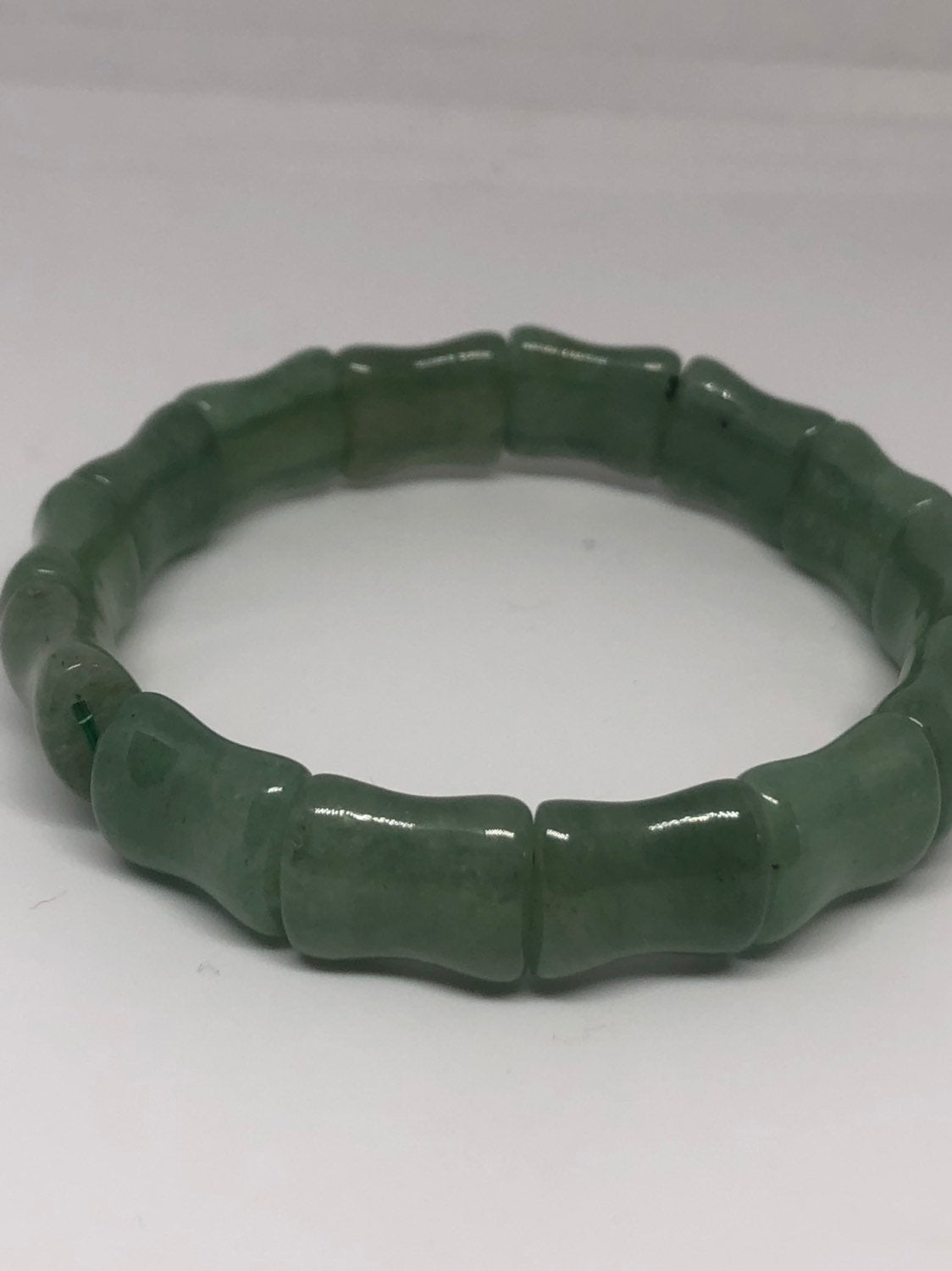 VintageAventurine Green Jade Lucky Stretch Bracelet