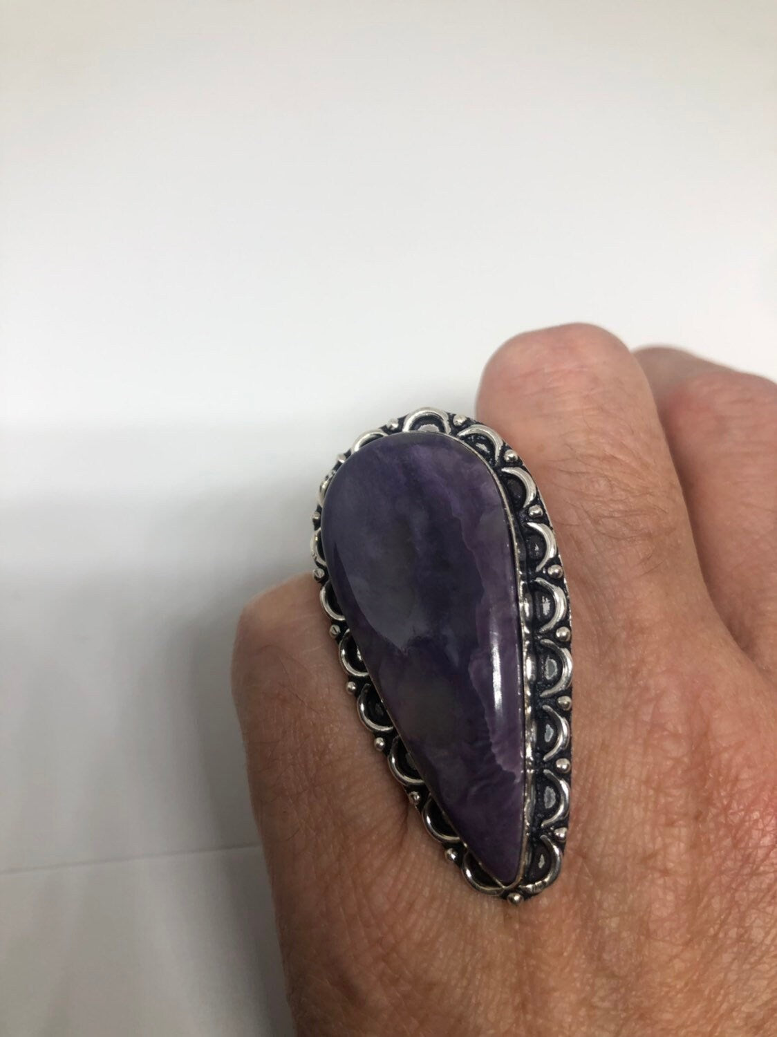 Vintage Purple Genuine Soujalite Ring