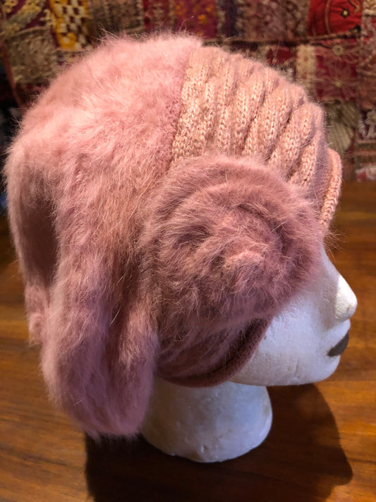 Vintage Wool angora 10 in Beret Hat