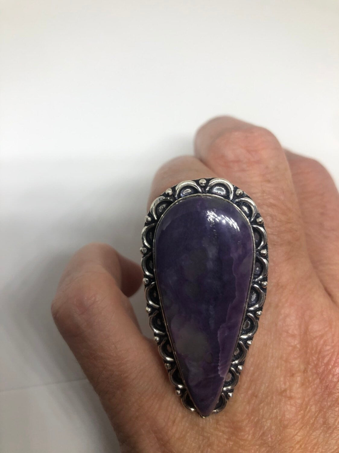 Vintage Purple Genuine Soujalite Ring