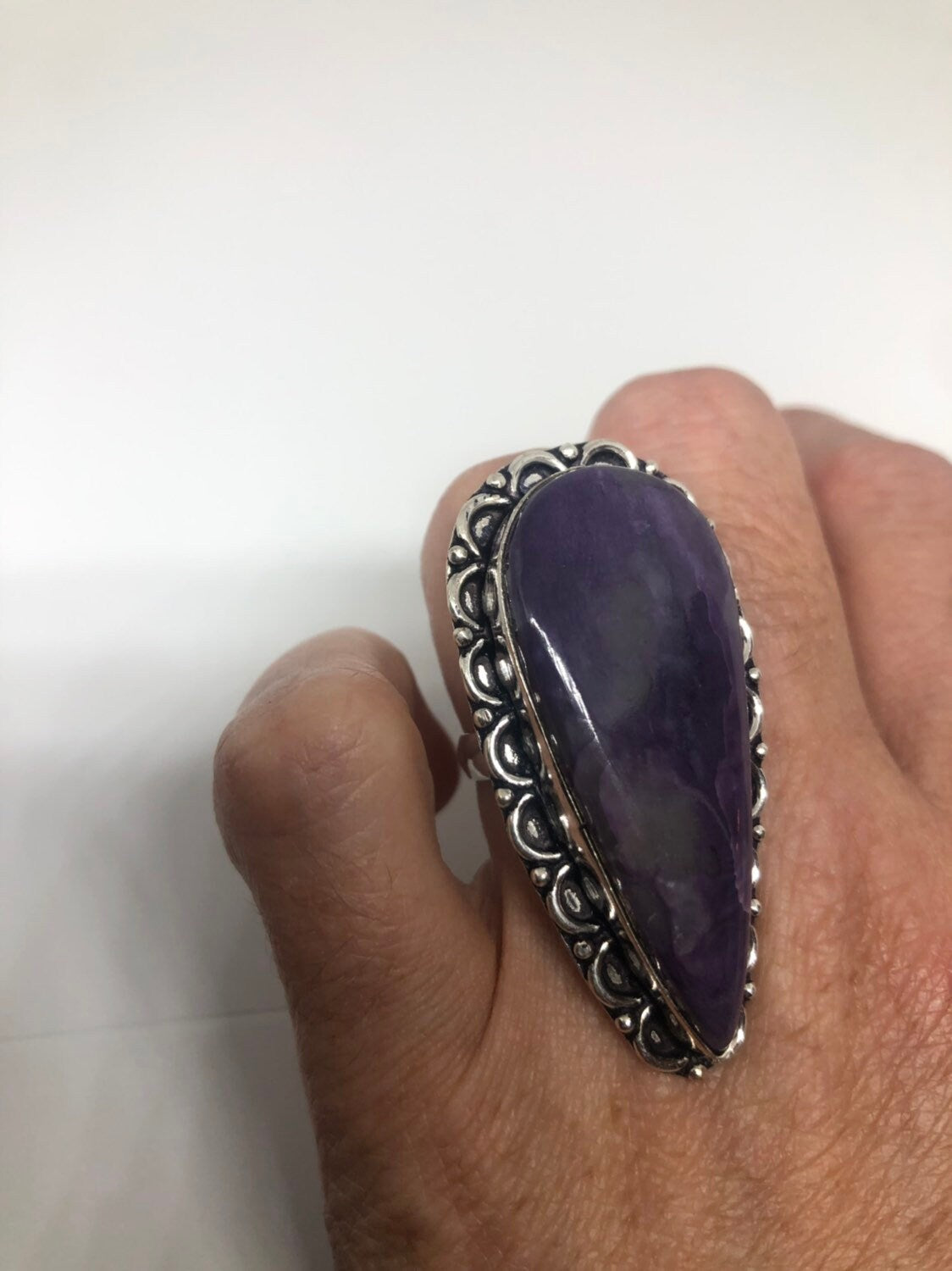 Vintage Purple Genuine Soujalite Ring