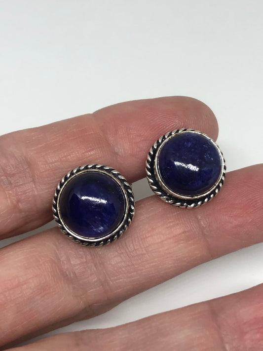 Vintage Blue Sapphire Cuff Links