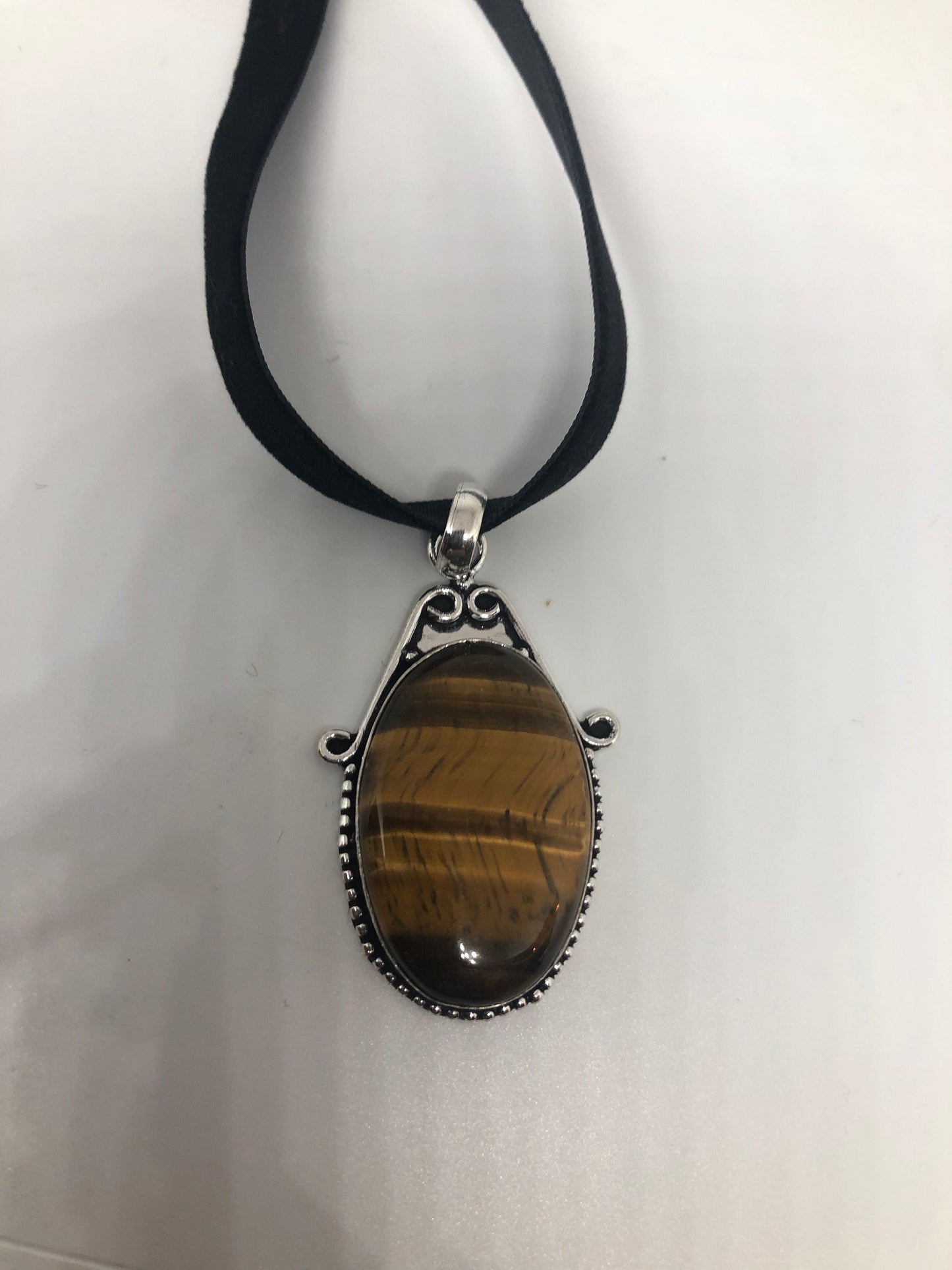 Vintage Tigers eye Necklace Choker