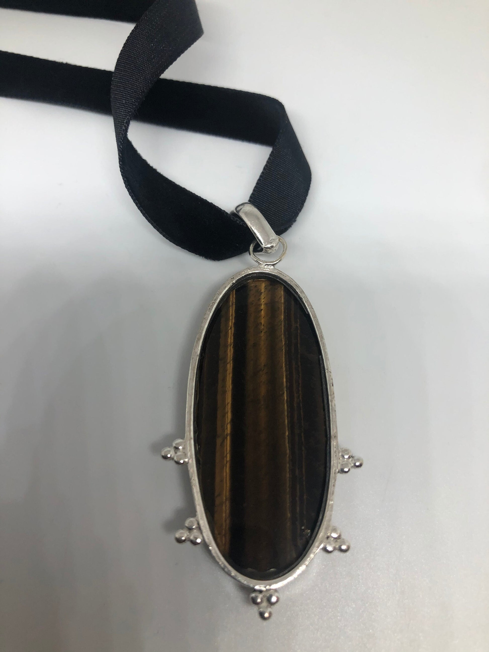 Vintage Tigers eye Necklace Choker