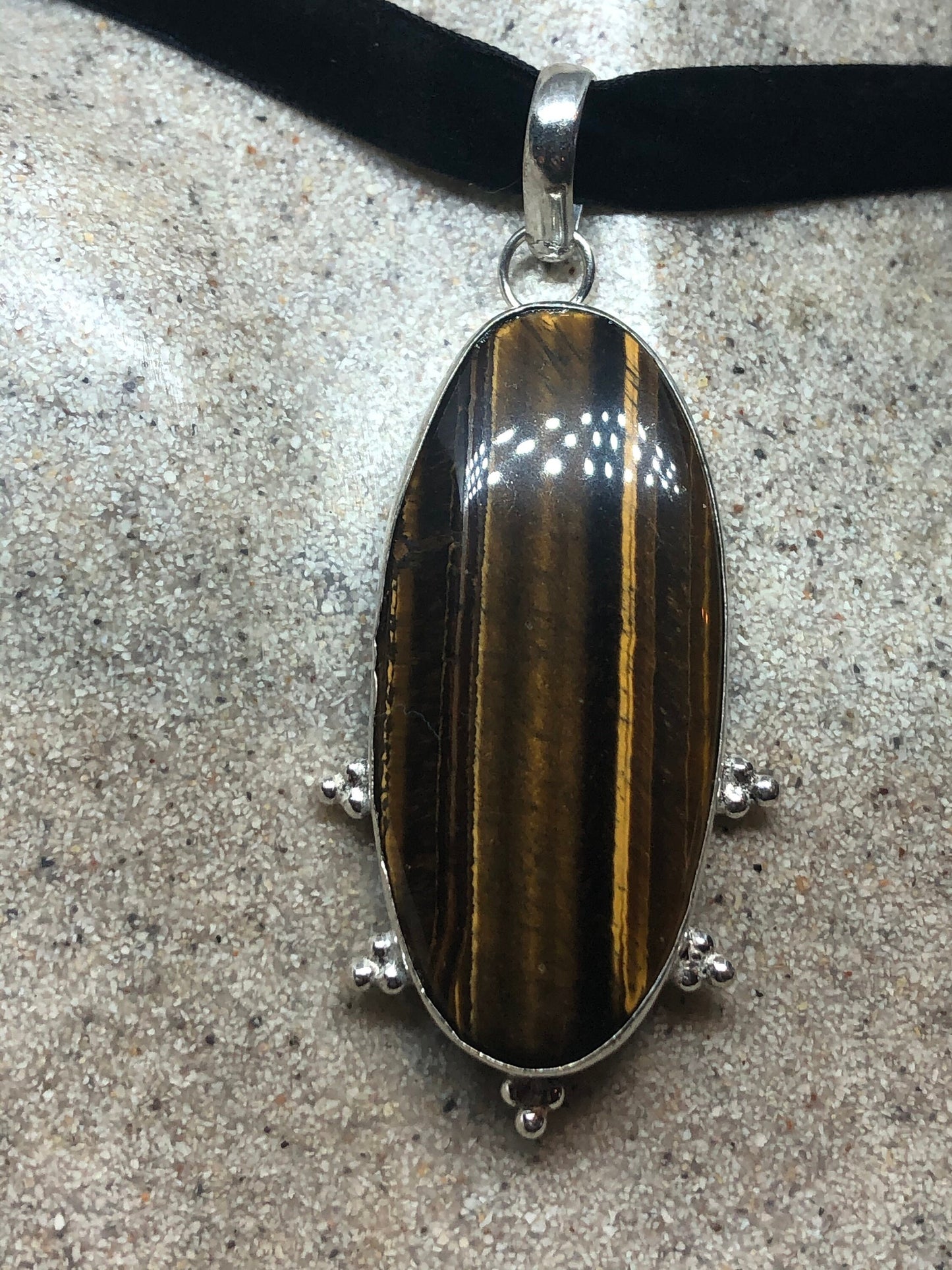 Vintage Tigers eye Necklace Choker