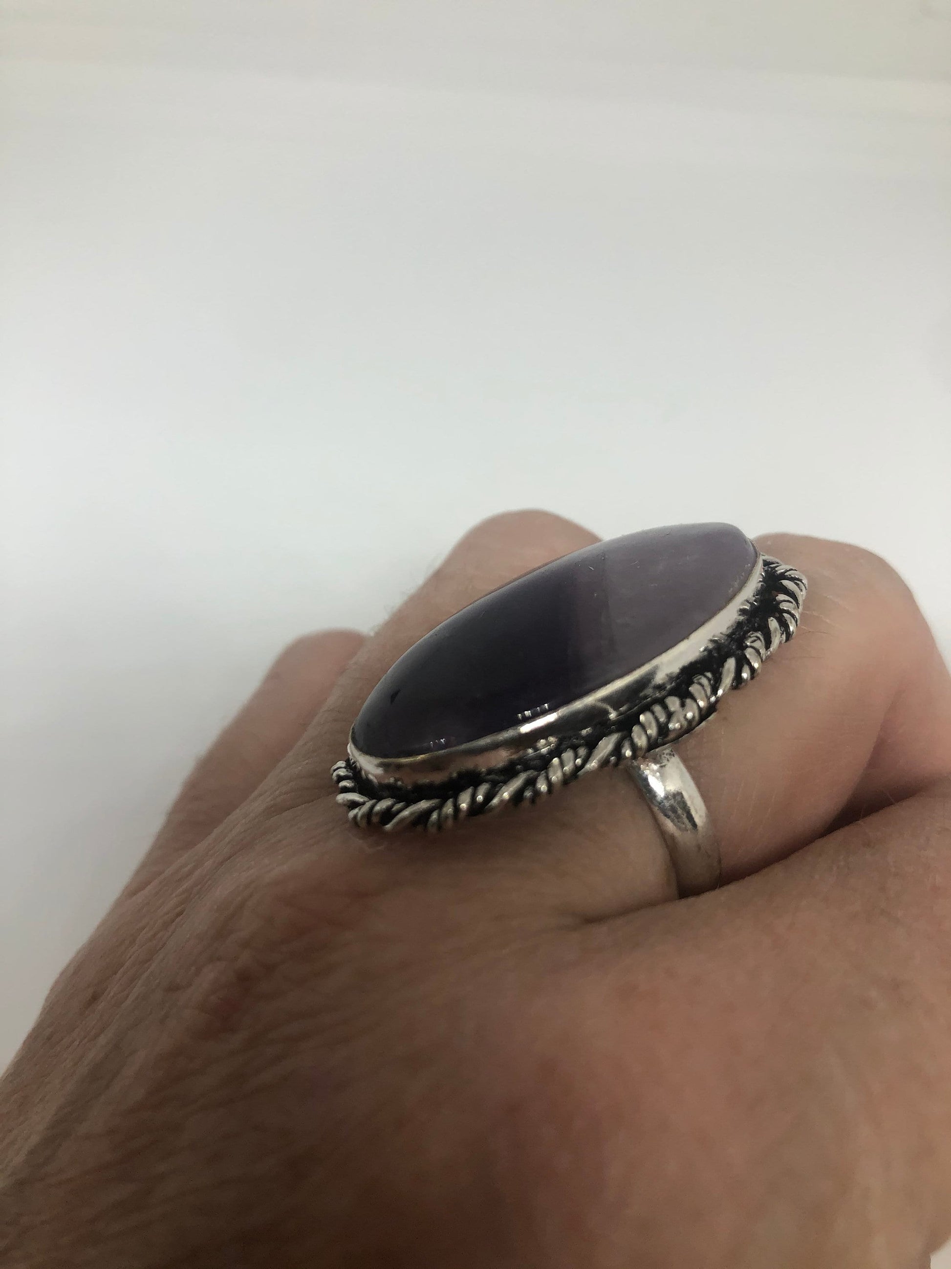 Vintage Purple Genuine Amethyst Ring Size 7