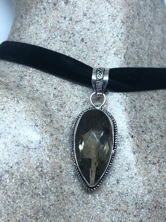 Vintage Smoky Topaz Necklace Choker