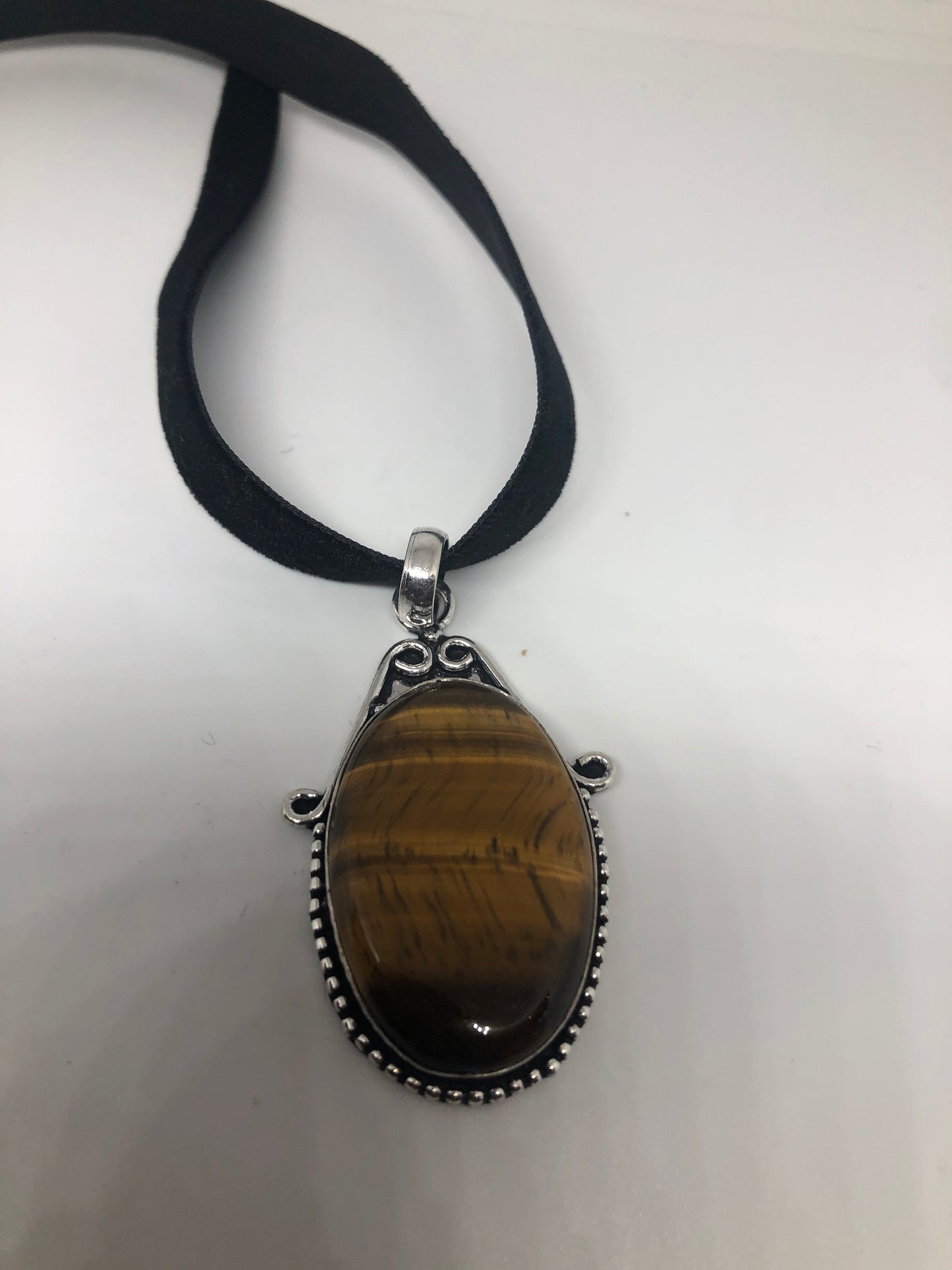 Vintage Tigers eye Necklace Choker